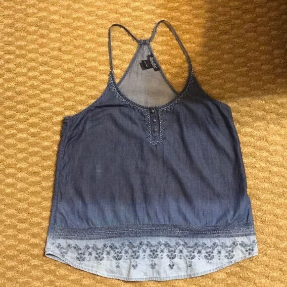 Lucky Brand Denim Ombré Tank Top - Picture 1 of 5